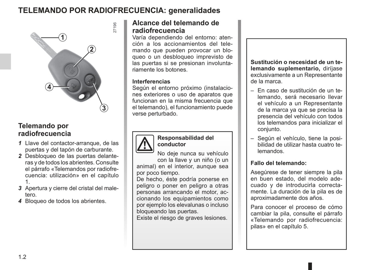 2009-2010 Renault Kangoo Be Bop Owner's Manual | Spanish