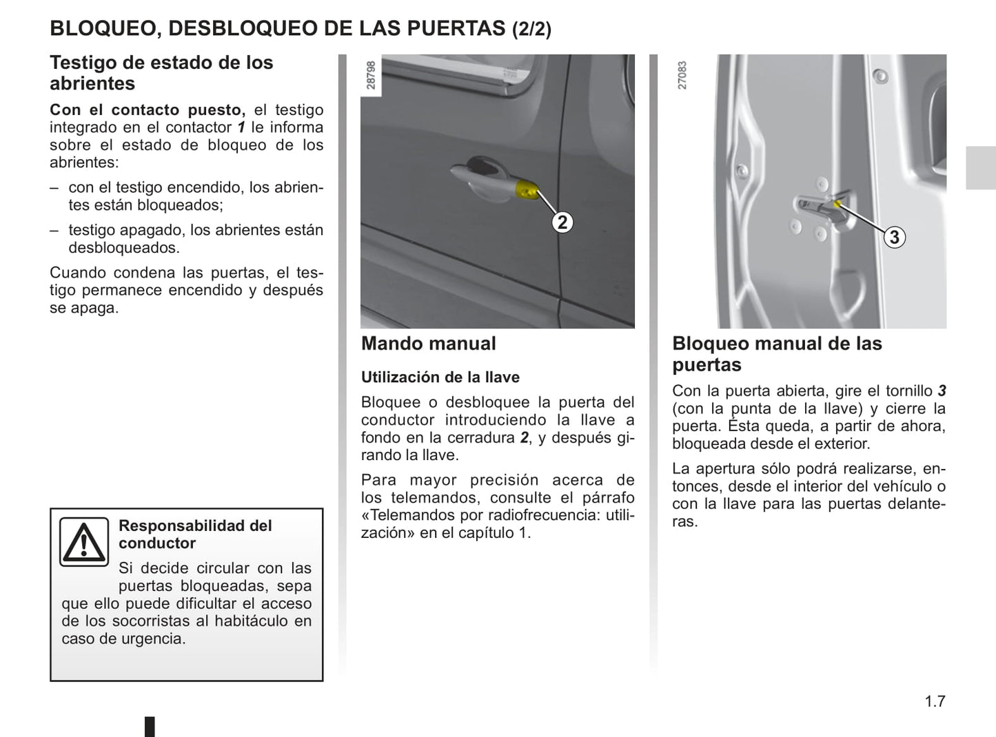 2009-2010 Renault Kangoo Be Bop Owner's Manual | Spanish