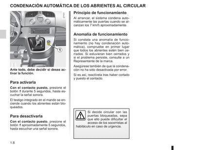 2009-2010 Renault Kangoo Be Bop Owner's Manual | Spanish