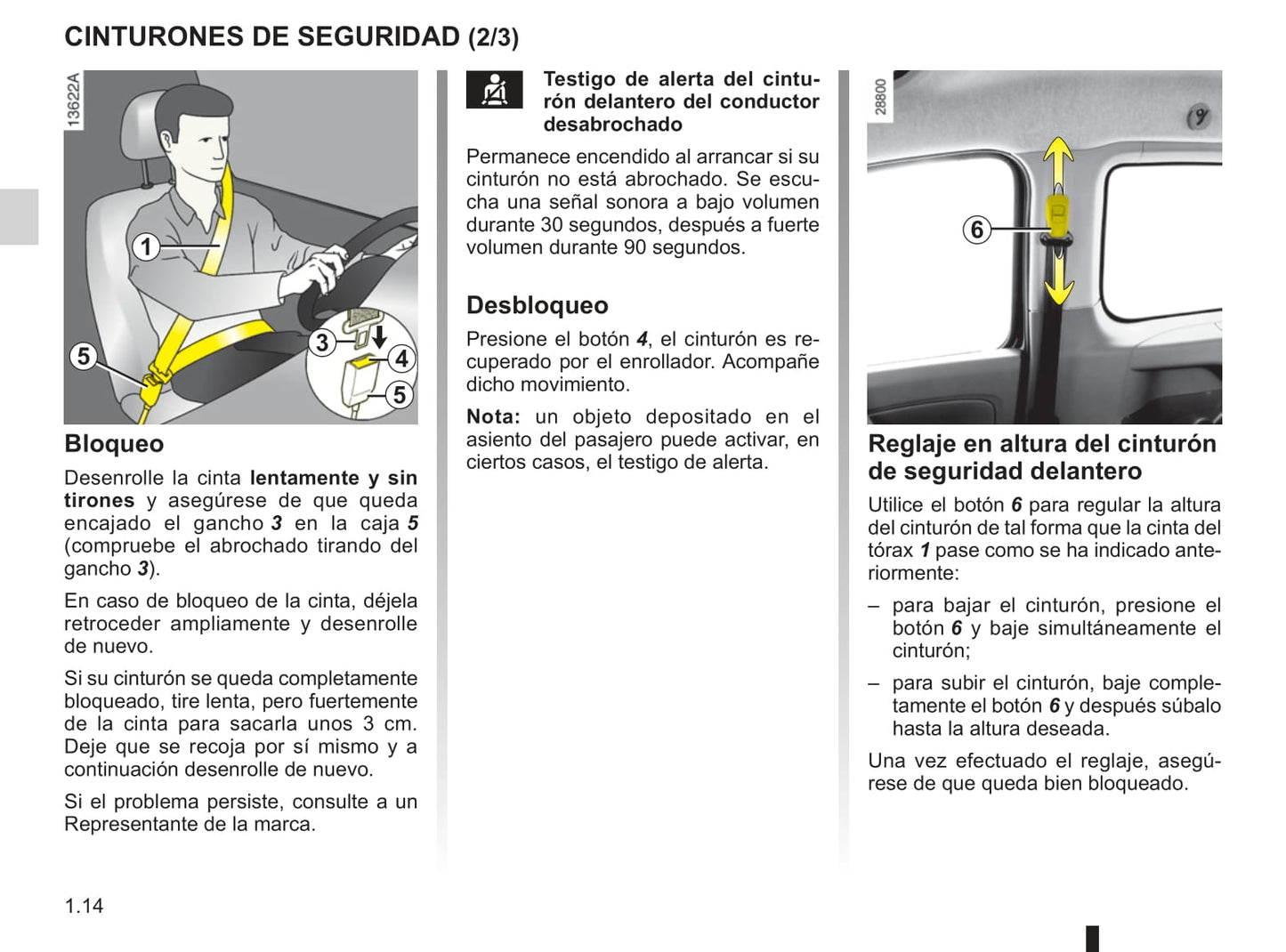 2009-2010 Renault Kangoo Be Bop Owner's Manual | Spanish