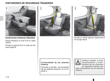 2009-2010 Renault Kangoo Be Bop Owner's Manual | Spanish