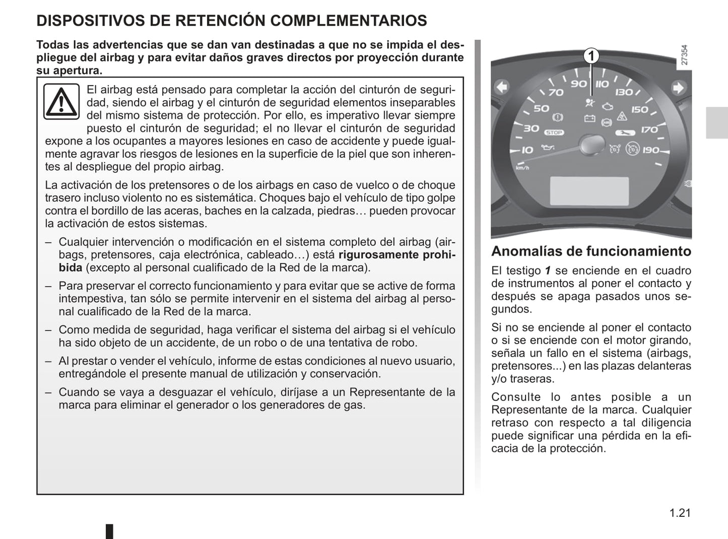 2009-2010 Renault Kangoo Be Bop Owner's Manual | Spanish