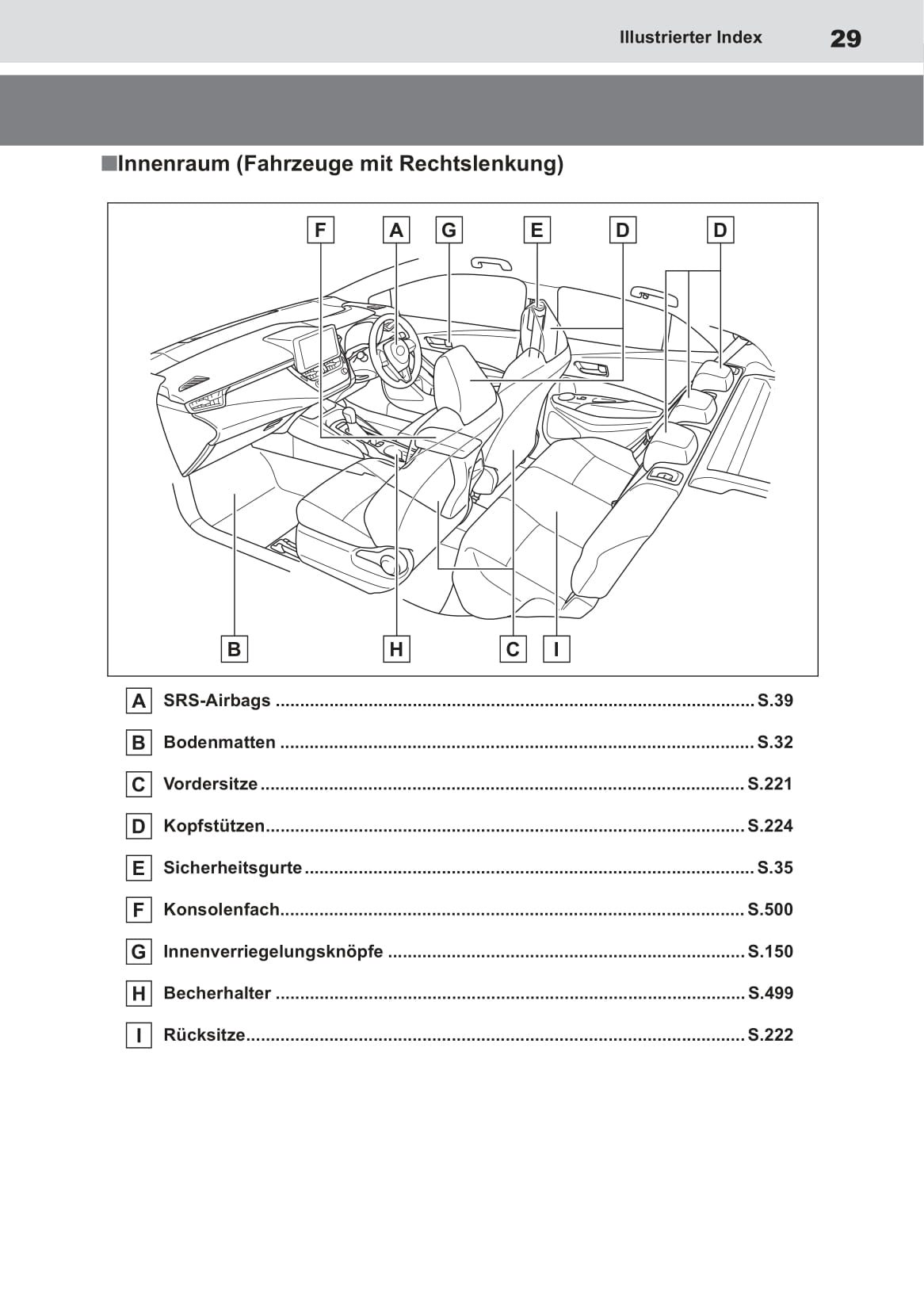 2019-2020 Toyota Corolla Hatchback/Corolla Touring Sports/Corolla Hatchback Hybrid/Corolla Touring Sports Hybrid Owner's Manual | German