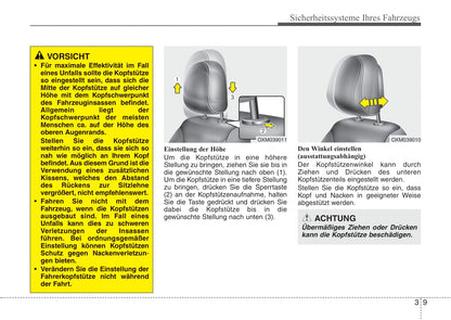 2010-2011 Kia Sorento Owner's Manual | German