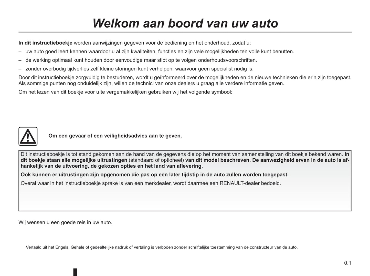 2018-2019 Renault Talisman Owner's Manual | Dutch