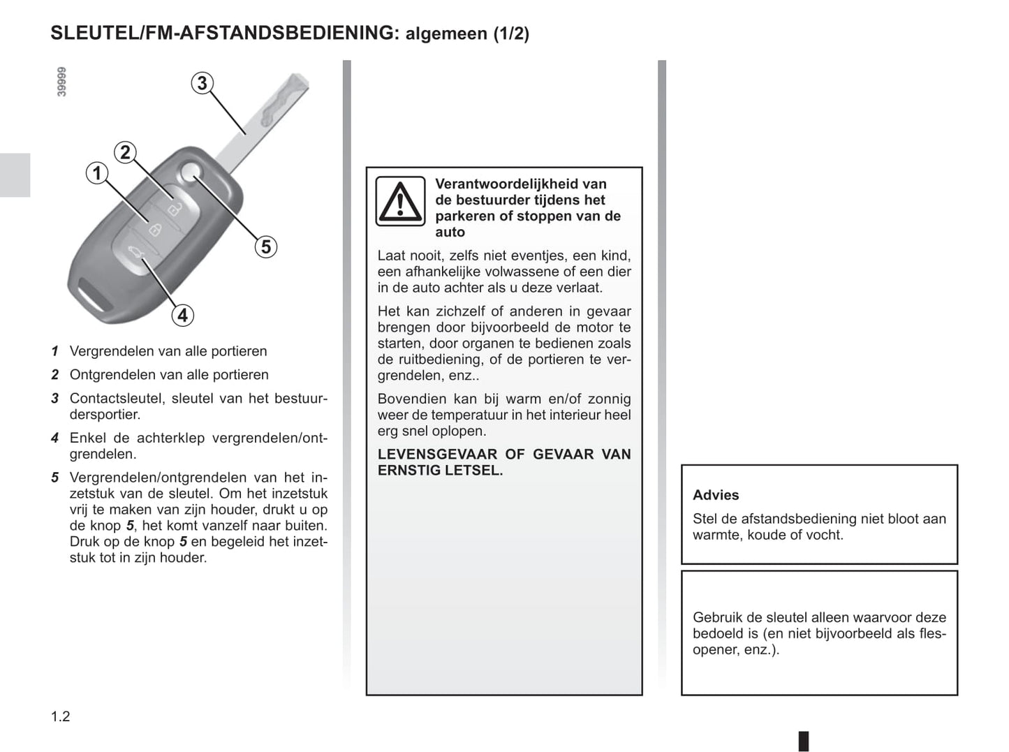 2018-2019 Renault Talisman Owner's Manual | Dutch