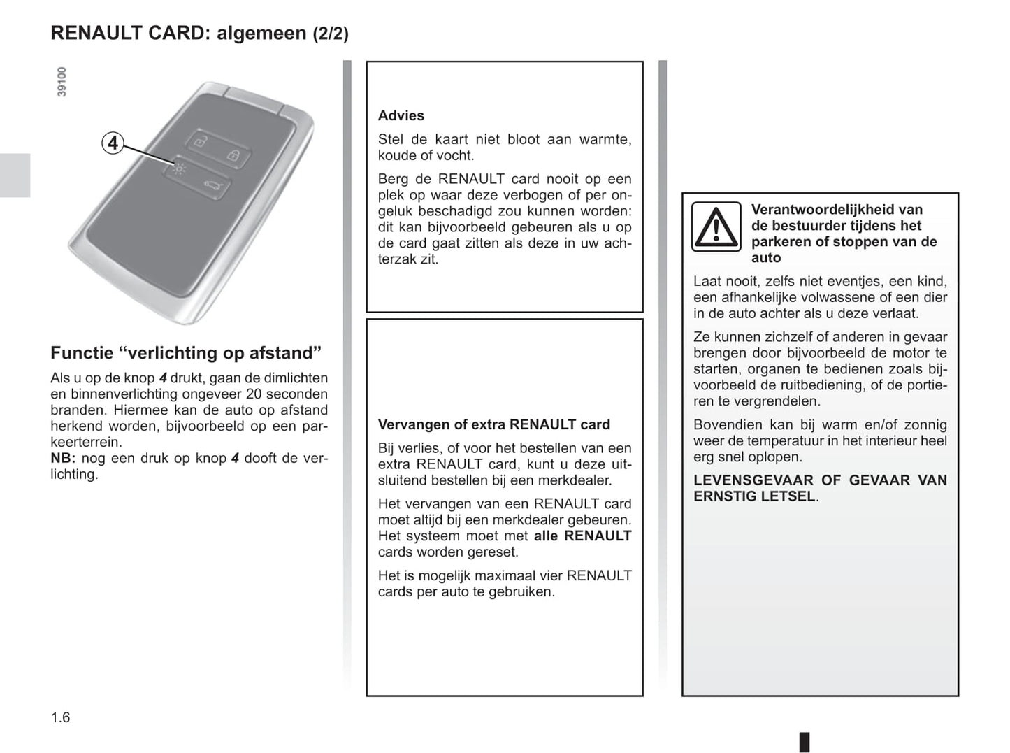 2018-2019 Renault Talisman Owner's Manual | Dutch