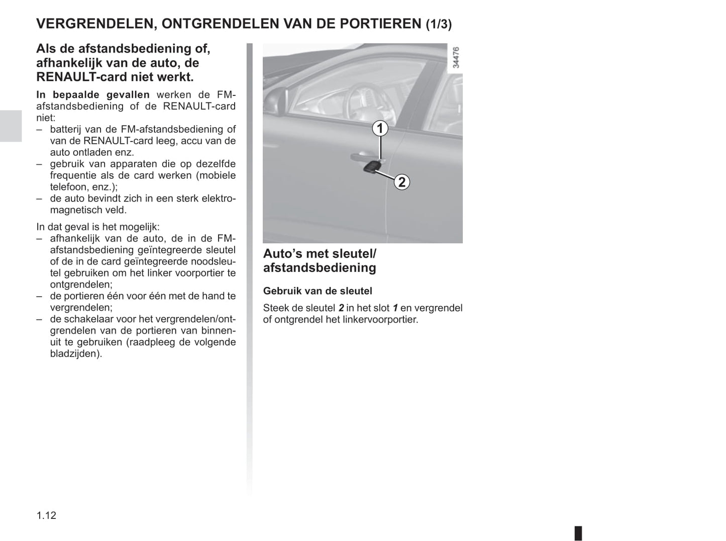 2018-2019 Renault Talisman Owner's Manual | Dutch