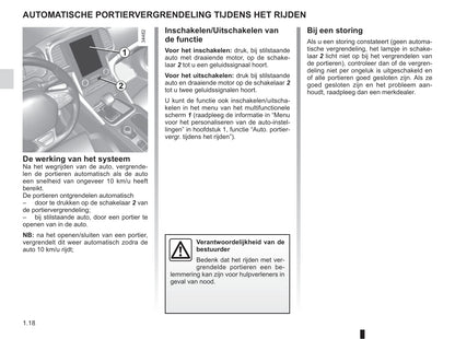 2018-2019 Renault Talisman Owner's Manual | Dutch