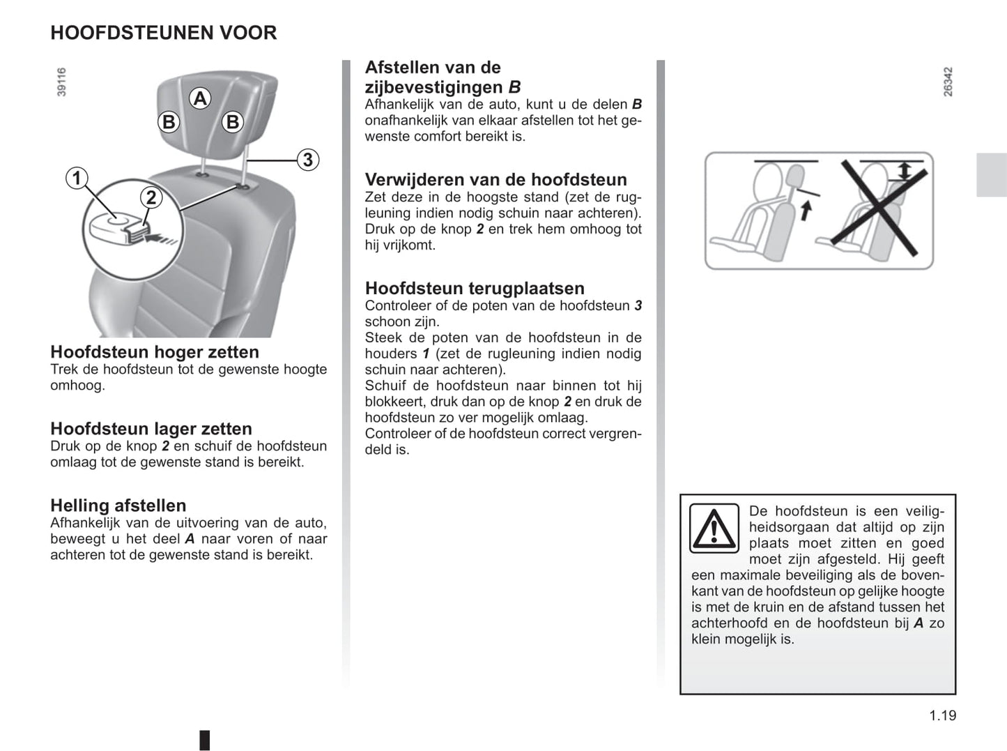 2018-2019 Renault Talisman Owner's Manual | Dutch