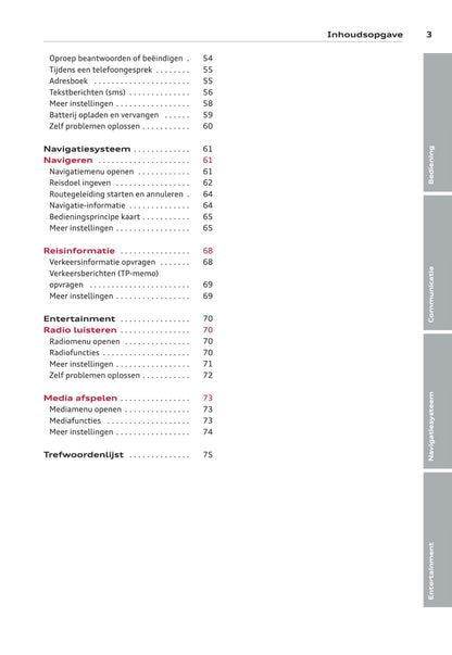 Audi MMI Handleiding 2012