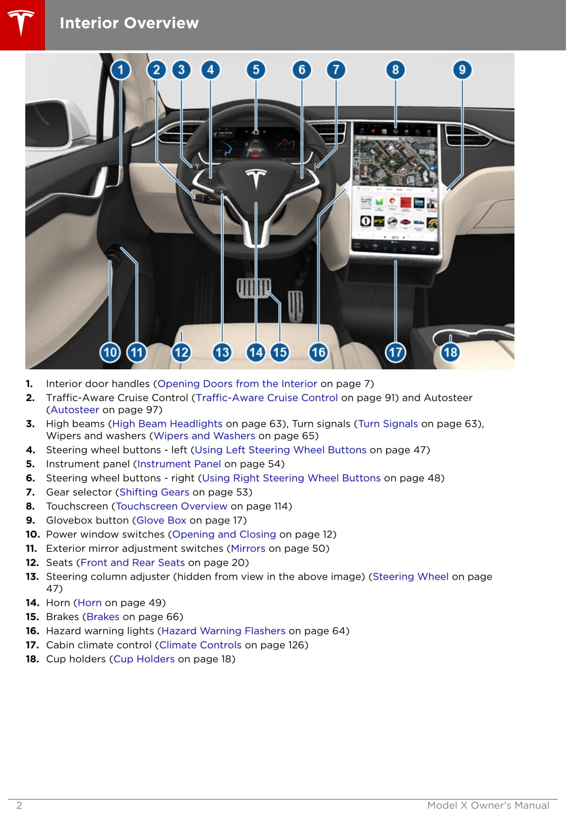 2016-2019 Tesla Model X Owner's Manual | English