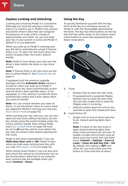 2016-2019 Tesla Model X Owner's Manual | English