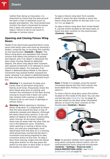 2016-2019 Tesla Model X Owner's Manual | English