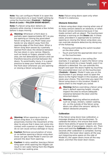 2016-2019 Tesla Model X Owner's Manual | English