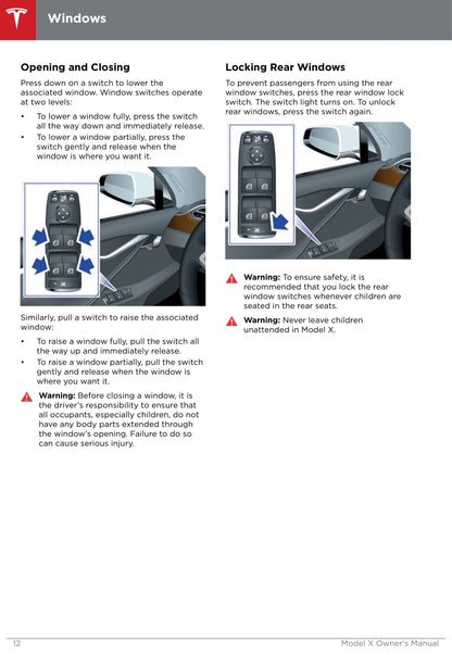 2016-2019 Tesla Model X Owner's Manual | English