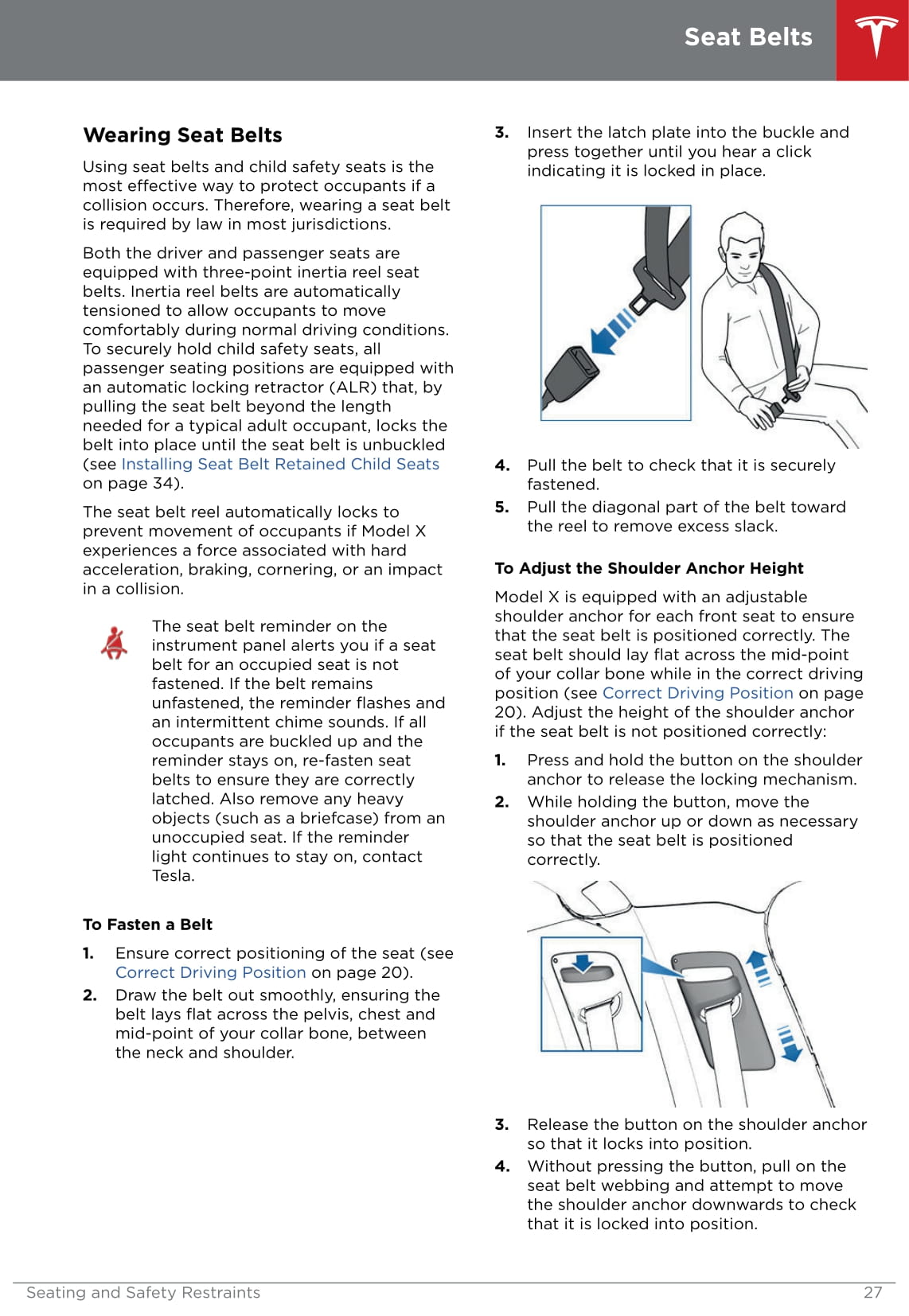 2016-2019 Tesla Model X Owner's Manual | English