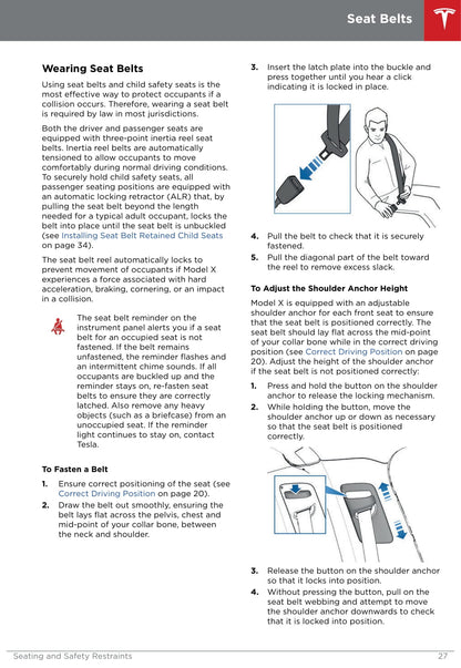 2016-2019 Tesla Model X Owner's Manual | English