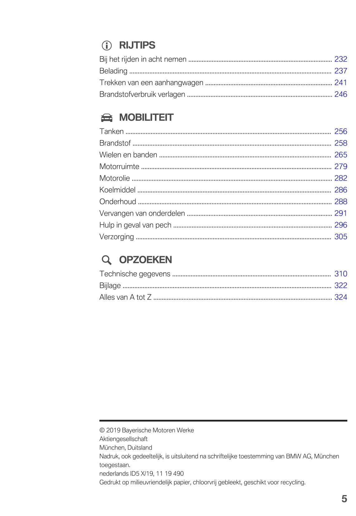 2019 BMW 4 Series Gran Coupé Owner's Manual | Dutch