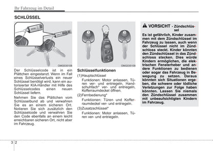 2006-2007 Kia Optima Owner's Manual | German