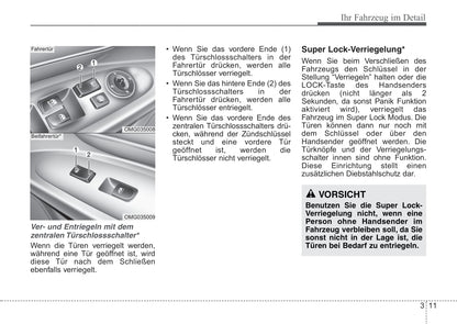 2006-2007 Kia Optima Owner's Manual | German