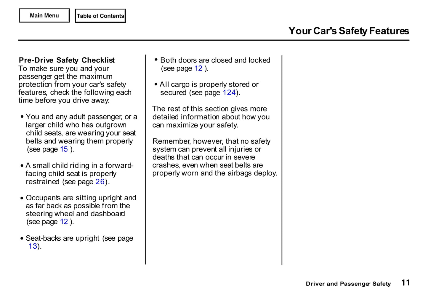 2001 Honda S2000 Owner's Manual | English