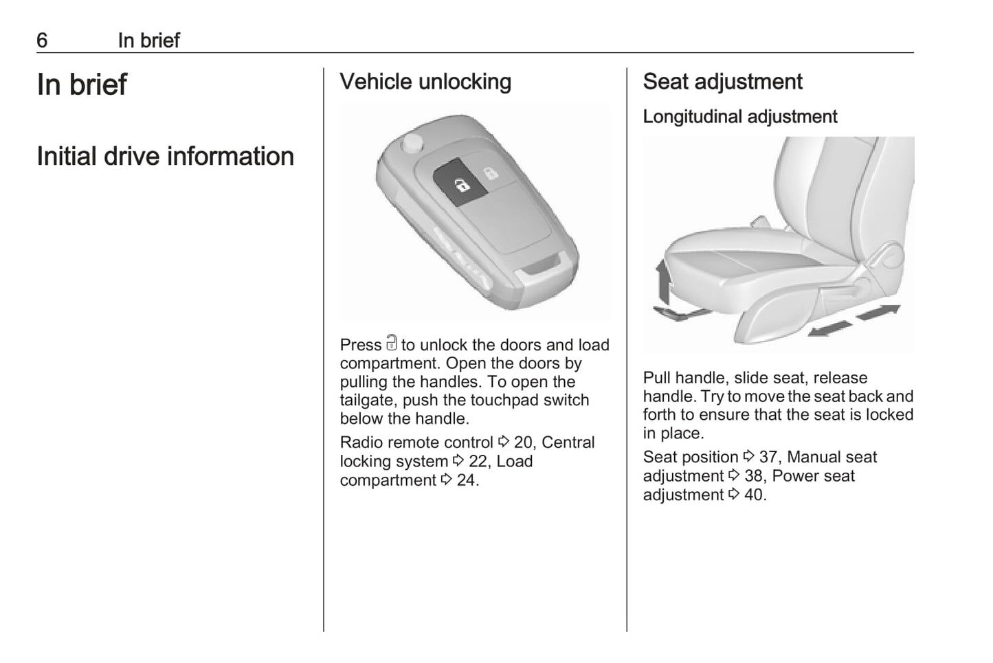 2016-2019 Vauxhall Zafira/Zafira Tourer Bedienungsanleitung | Englisch