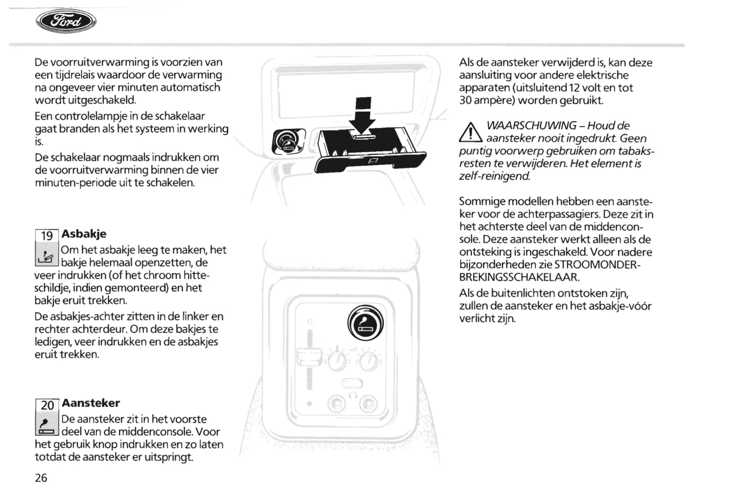 1985-1987 Ford Scorpio Gebruikershandleiding | Nederlands