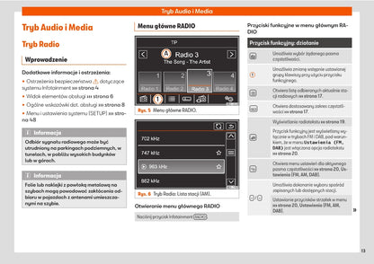 Seat Alhambra Media System Colour Instrukcja obsługi