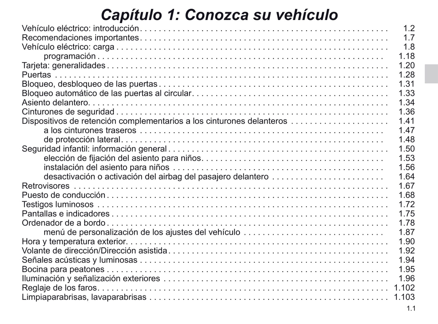 2019-2020 Renault Zoe Owner's Manual | Spanish