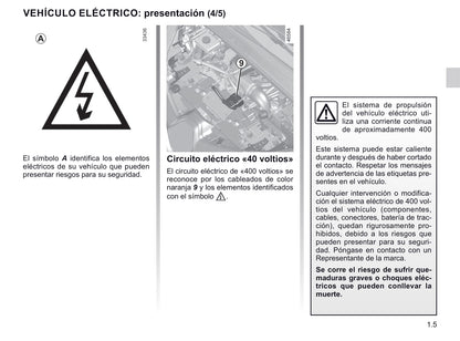 2019-2020 Renault Zoe Owner's Manual | Spanish