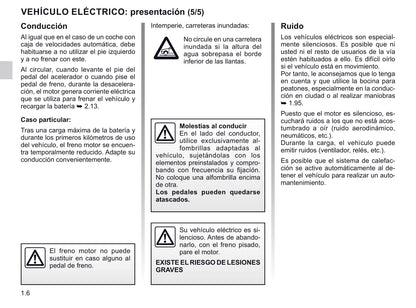 2019-2020 Renault Zoe Owner's Manual | Spanish