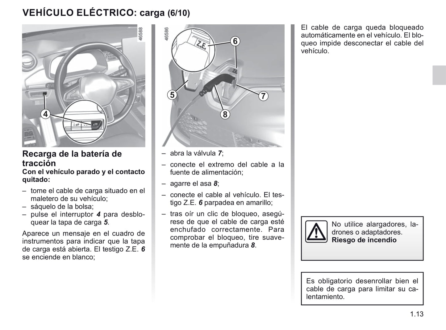 2019-2020 Renault Zoe Owner's Manual | Spanish