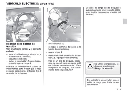 2019-2020 Renault Zoe Owner's Manual | Spanish