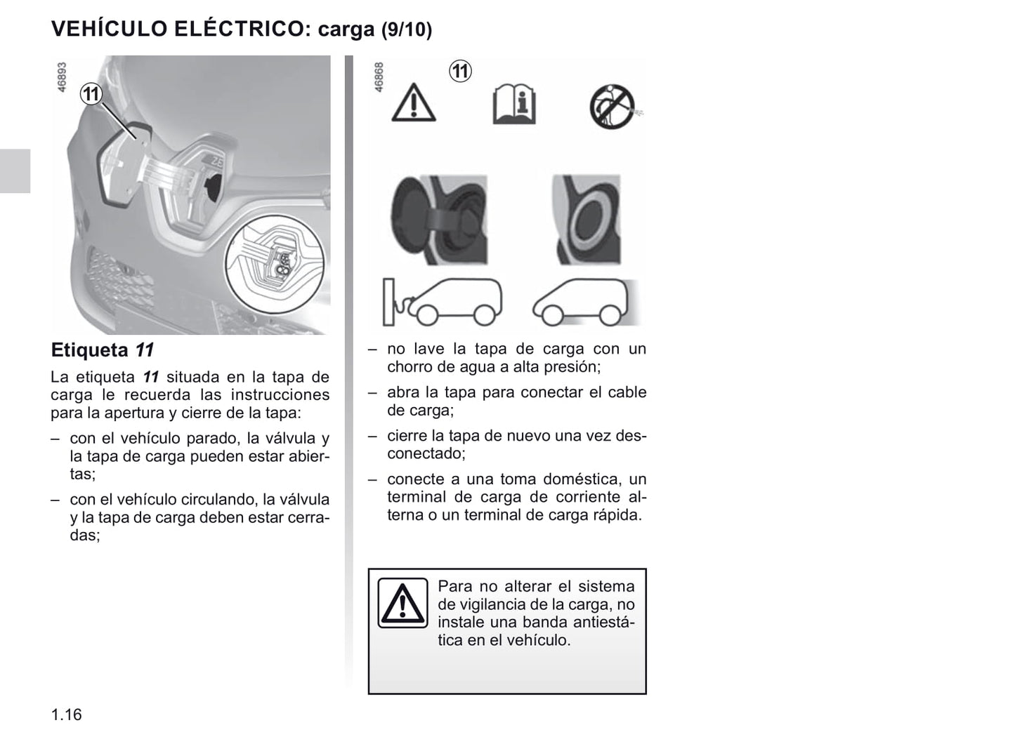 2019-2020 Renault Zoe Owner's Manual | Spanish