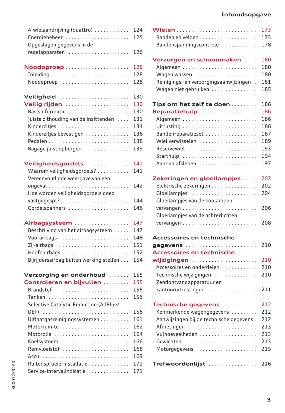 2015-2017 Audi Q3 Bedienungsanleitung | Niederländisch