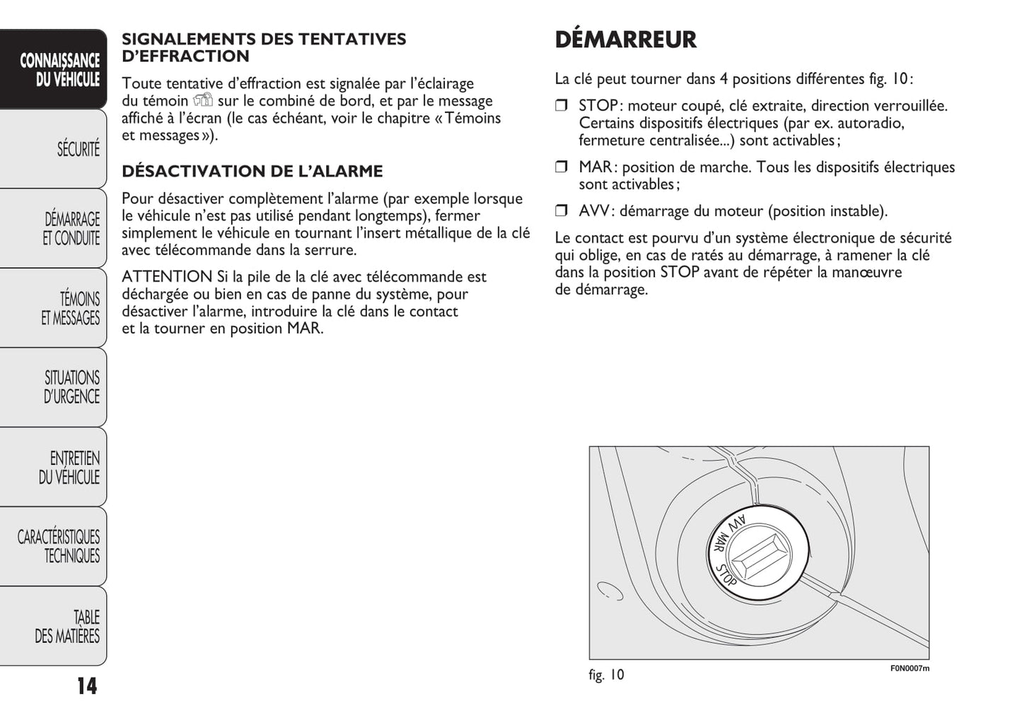 2006-2014 Fiat Ducato Euro 4 Manuel du propriétaire | Français