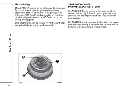 2014-2015 Fiat Panda Cross Gebruikershandleiding | Nederlands