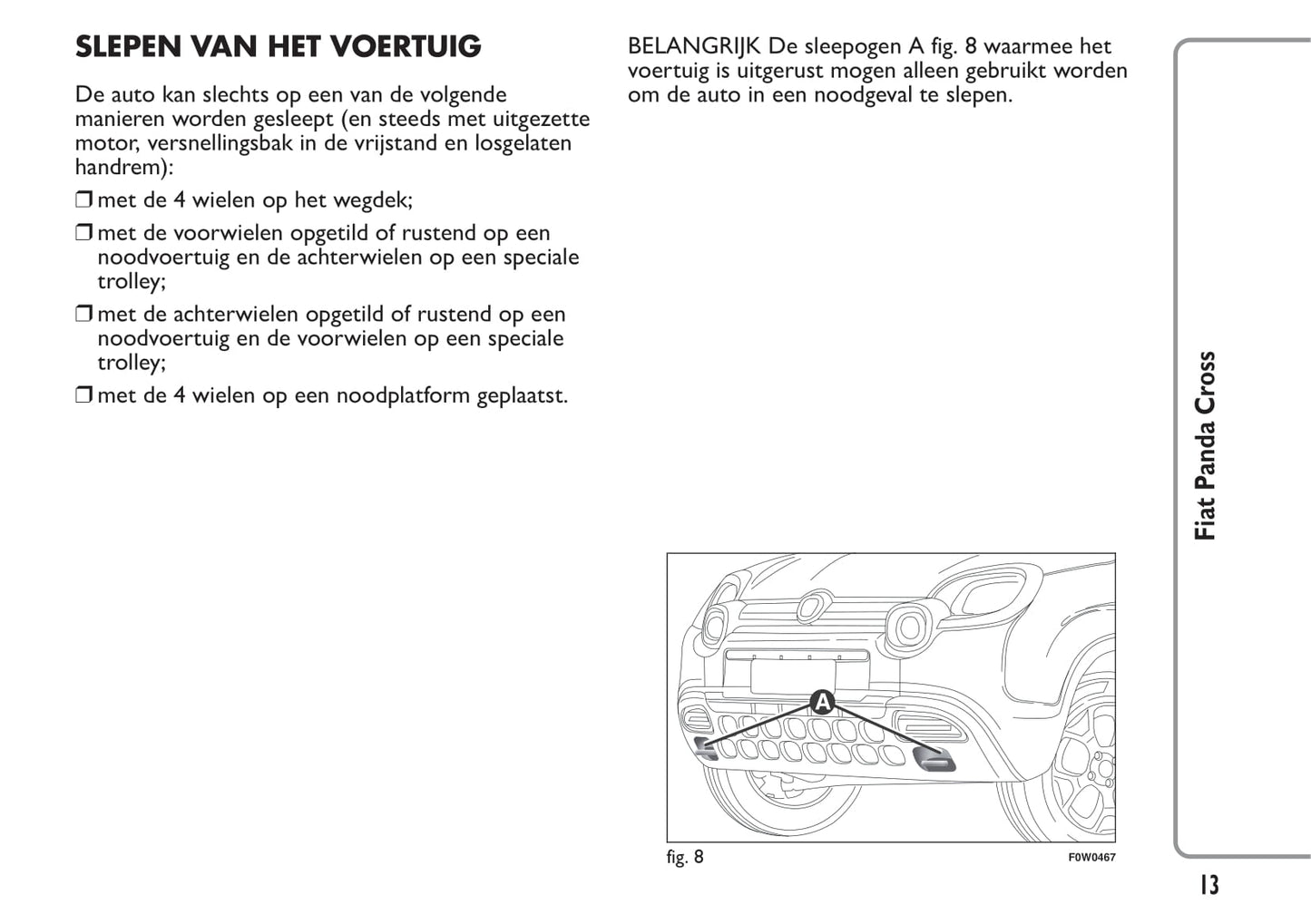 2014-2015 Fiat Panda Cross Gebruikershandleiding | Nederlands