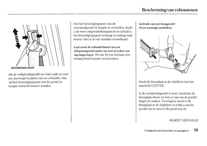 2005-2006 Honda HR-V Owner's Manual | Dutch