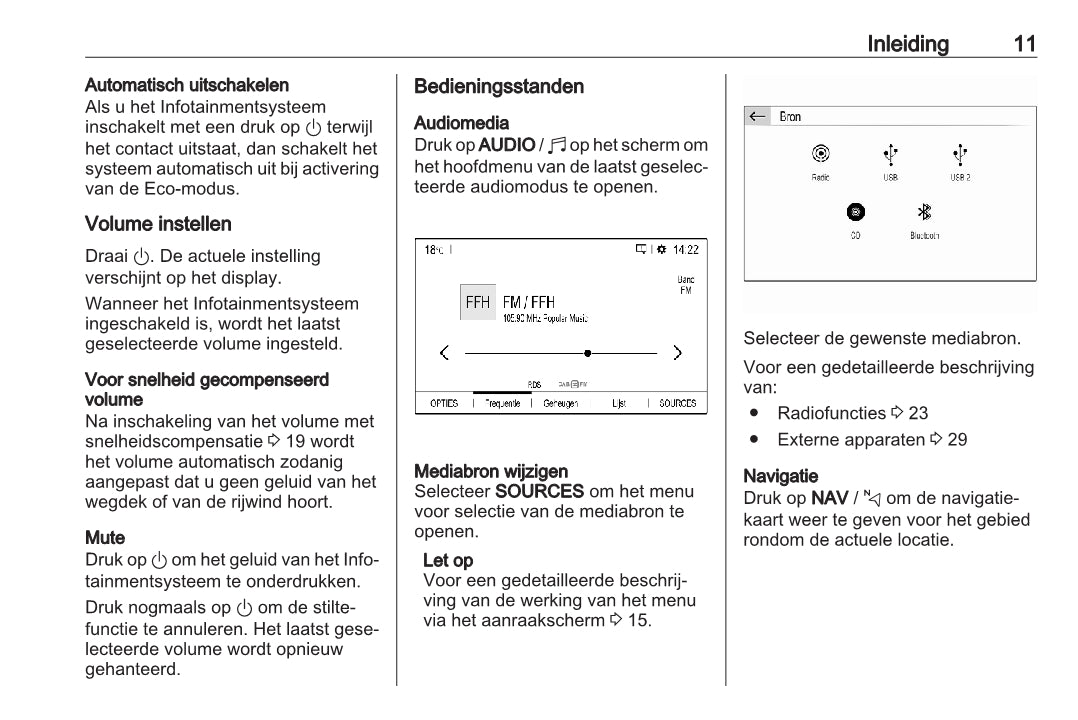 2021-2023 Opel Grandland Infotainment Manual | Dutch