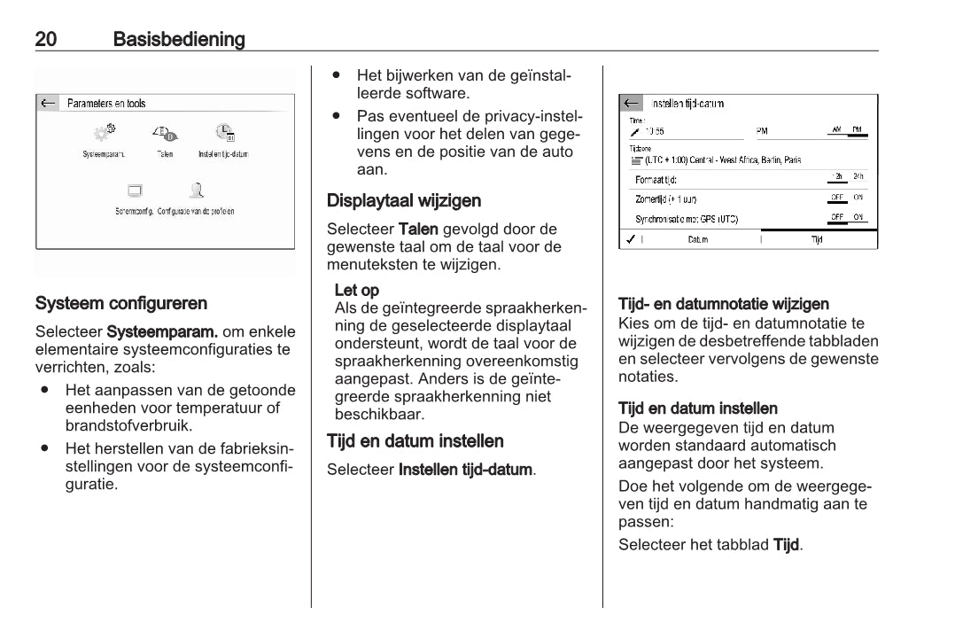 2021-2023 Opel Grandland Infotainment Manual | Dutch