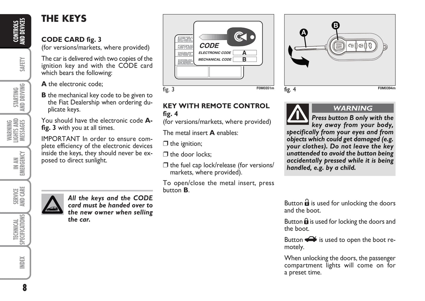 2005-2006 Fiat Ducato Owner's Manual | English