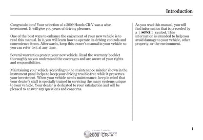 Honda CR-V Navigation Owner's Manual 2007 - 2010