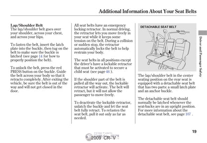 Honda CR-V Navigation Owner's Manual 2007 - 2010