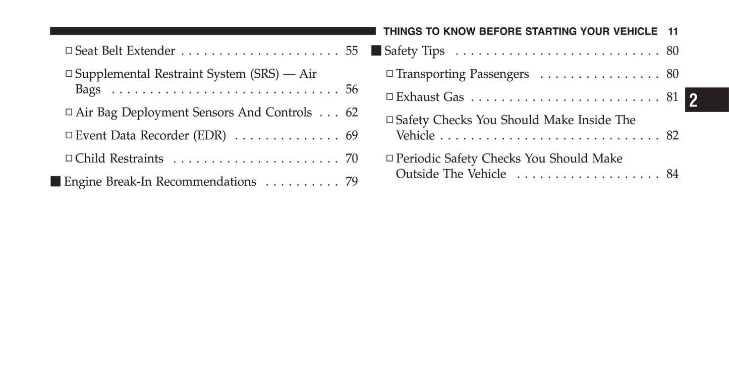 2012 Dodge Challenger SRT8 Owner's Manual | English