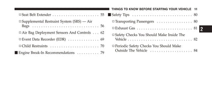 2012 Dodge Challenger SRT8 Owner's Manual | English