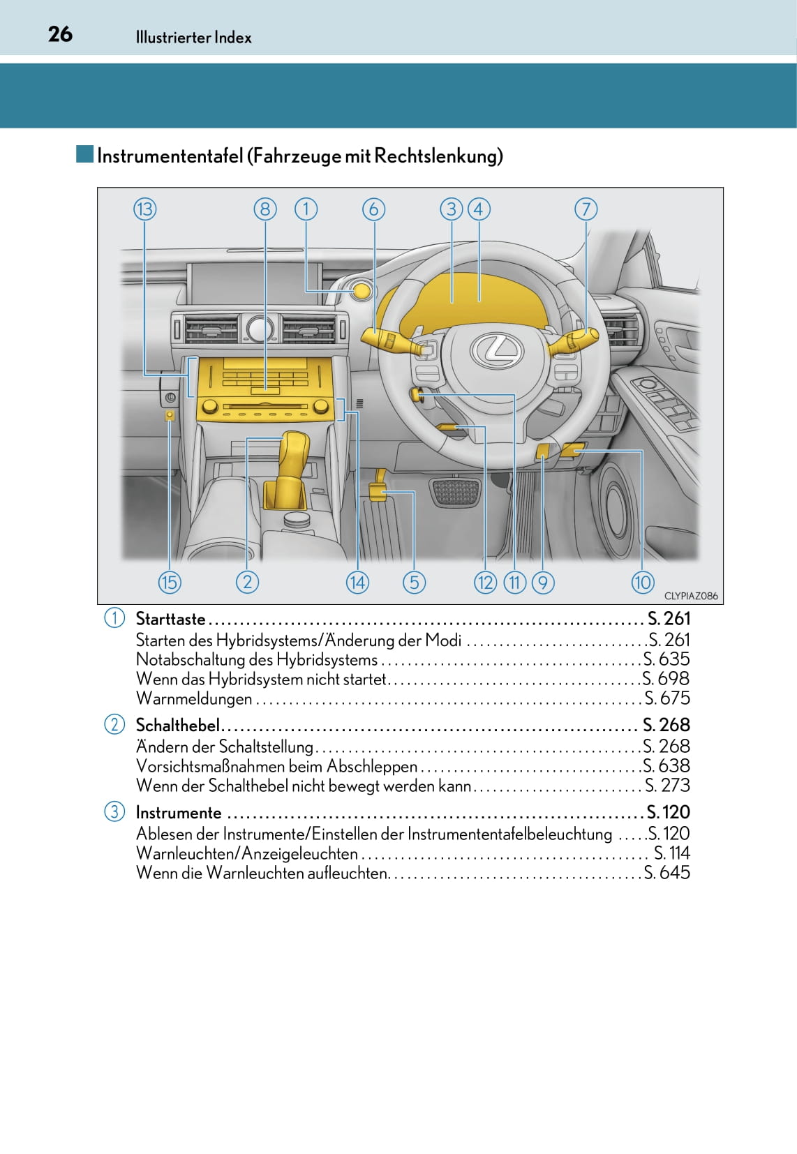 2018-2019 Lexus IS 300h Owner's Manual | German