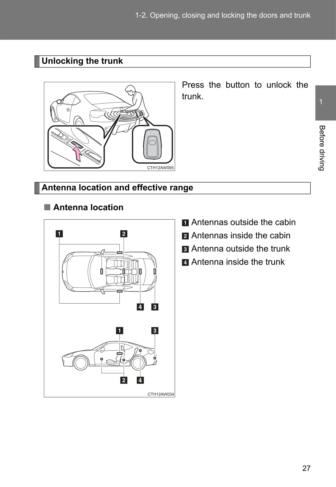 2016-2017 Toyota 86 Owner's Manual | English