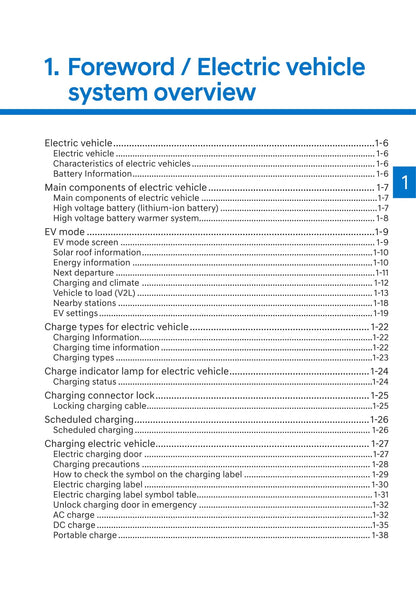 2021-2022 Hyundai Ioniq 5 Bedienungsanleitung | Englisch